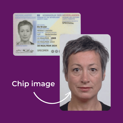 Chip image vs document image