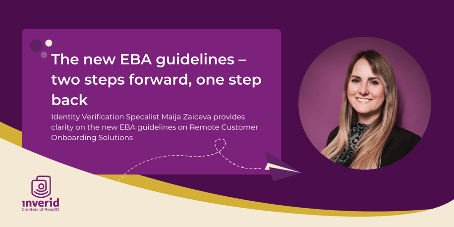 The new EBA guidelines - one step forward, two steps back