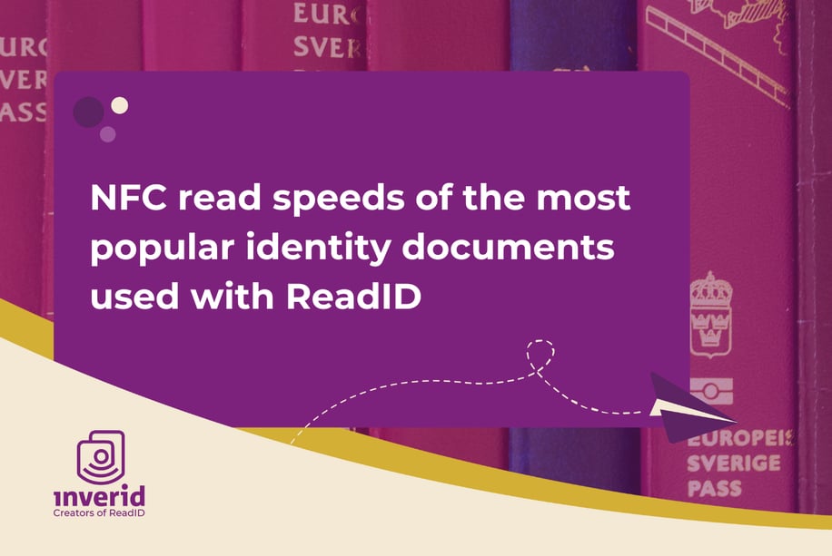 how fast are different types of identity documents read with NFC?