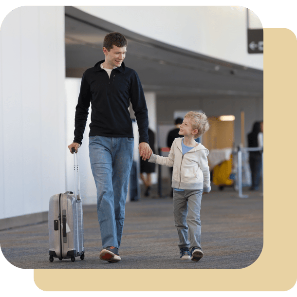 Seamless travel header