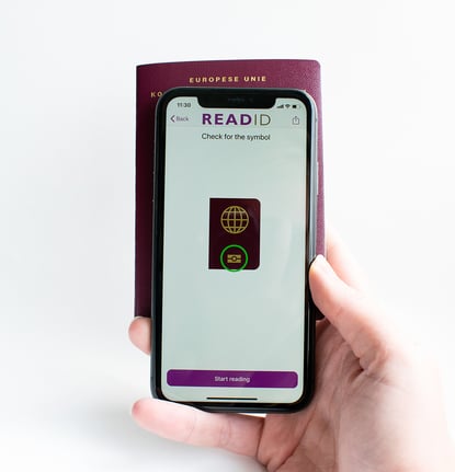 ReadID app chip location passport